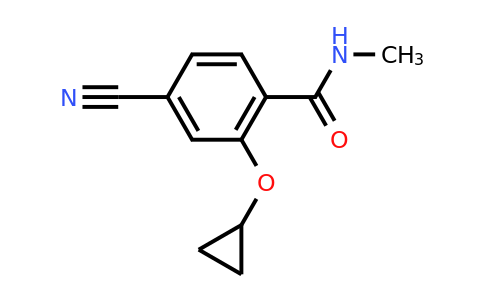 CAS 1243410-15-2 | 4-Cyano-2-cyclopropoxy-N-methylbenzamide