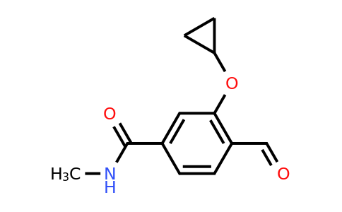 CAS 1243410-19-6 | 3-Cyclopropoxy-4-formyl-N-methylbenzamide
