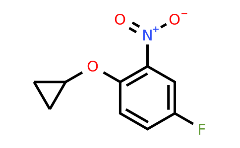 CAS 1243410-22-1 | 1-Cyclopropoxy-4-fluoro-2-nitrobenzene