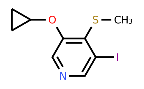 CAS 1243410-28-7 | 3-Cyclopropoxy-5-iodo-4-(methylsulfanyl)pyridine
