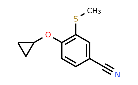 CAS 1243410-33-4 | 4-Cyclopropoxy-3-(methylsulfanyl)benzonitrile