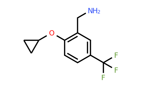 CAS 1243410-38-9 | (2-Cyclopropoxy-5-(trifluoromethyl)phenyl)methanamine