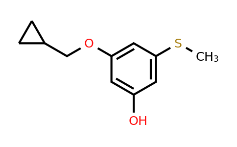CAS 1243410-40-3 | 3-(Cyclopropylmethoxy)-5-(methylsulfanyl)phenol