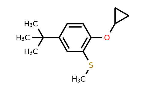 CAS 1243410-41-4 | (5-Tert-butyl-2-cyclopropoxyphenyl)(methyl)sulfane