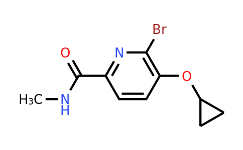 CAS 1243410-42-5 | 6-Bromo-5-cyclopropoxy-N-methylpicolinamide