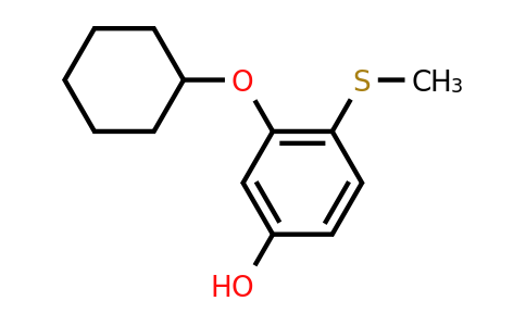 CAS 1243410-45-8 | 3-(Cyclohexyloxy)-4-(methylthio)phenol