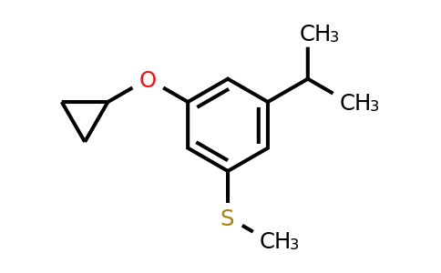 CAS 1243410-49-2 | (3-Cyclopropoxy-5-isopropylphenyl)(methyl)sulfane