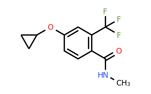 CAS 1243410-50-5 | 4-Cyclopropoxy-N-methyl-2-(trifluoromethyl)benzamide