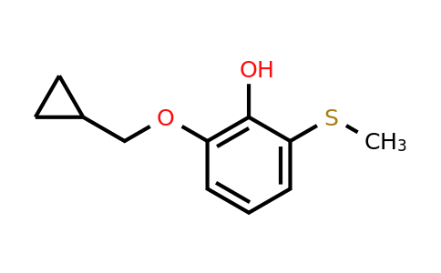 CAS 1243410-52-7 | 2-(Cyclopropylmethoxy)-6-(methylsulfanyl)phenol