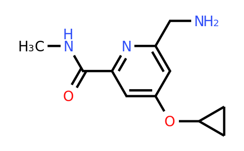 CAS 1243410-53-8 | 6-(Aminomethyl)-4-cyclopropoxy-N-methylpicolinamide