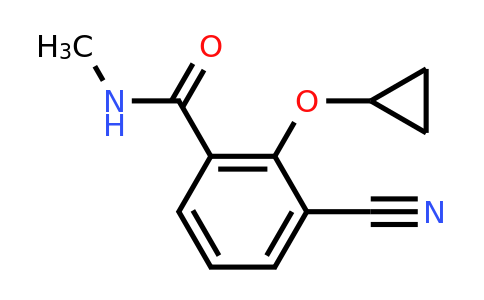CAS 1243410-56-1 | 3-Cyano-2-cyclopropoxy-N-methylbenzamide