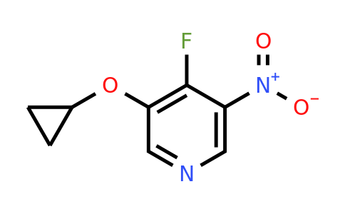 CAS 1243410-59-4 | 3-Cyclopropoxy-4-fluoro-5-nitropyridine