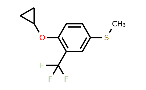 CAS 1243410-60-7 | (4-Cyclopropoxy-3-(trifluoromethyl)phenyl)(methyl)sulfane