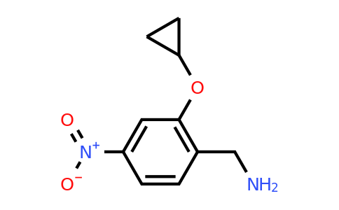 CAS 1243410-62-9 | (2-Cyclopropoxy-4-nitrophenyl)methanamine