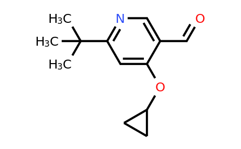 CAS 1243410-71-0 | 6-Tert-butyl-4-cyclopropoxynicotinaldehyde