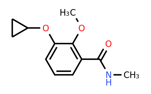CAS 1243410-73-2 | 3-Cyclopropoxy-2-methoxy-N-methylbenzamide