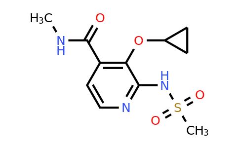 CAS 1243410-78-7 | 3-Cyclopropoxy-N-methyl-2-(methylsulfonamido)isonicotinamide
