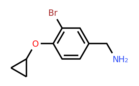 CAS 1243410-79-8 | (3-Bromo-4-cyclopropoxyphenyl)methanamine