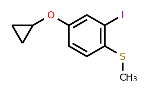 CAS 1243410-86-7 | (4-Cyclopropoxy-2-iodophenyl)(methyl)sulfane