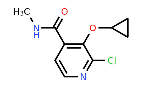 CAS 1243410-87-8 | 2-Chloro-3-cyclopropoxy-N-methylisonicotinamide