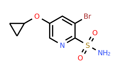 CAS 1243410-90-3 | 3-Bromo-5-cyclopropoxypyridine-2-sulfonamide