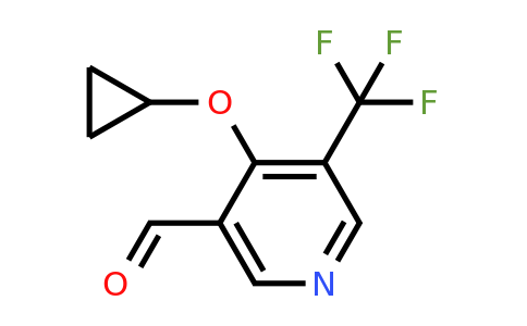 CAS 1243410-93-6 | 4-Cyclopropoxy-5-(trifluoromethyl)nicotinaldehyde