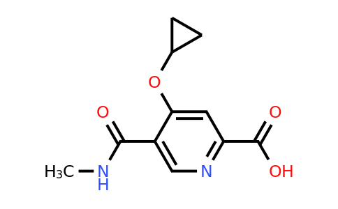 CAS 1243411-00-8 | 4-Cyclopropoxy-5-(methylcarbamoyl)picolinic acid