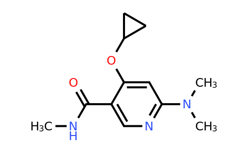 CAS 1243411-06-4 | 4-Cyclopropoxy-6-(dimethylamino)-N-methylnicotinamide