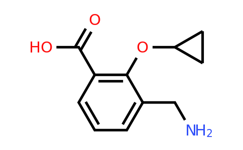 CAS 1243411-08-6 | 3-(Aminomethyl)-2-cyclopropoxybenzoic acid