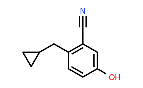 CAS 1243411-09-7 | 2-(Cyclopropylmethyl)-5-hydroxybenzonitrile