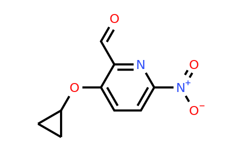 CAS 1243411-11-1 | 3-Cyclopropoxy-6-nitropicolinaldehyde