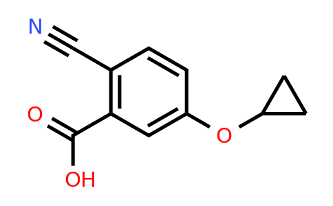 CAS 1243411-16-6 | 2-Cyano-5-cyclopropoxybenzoic acid