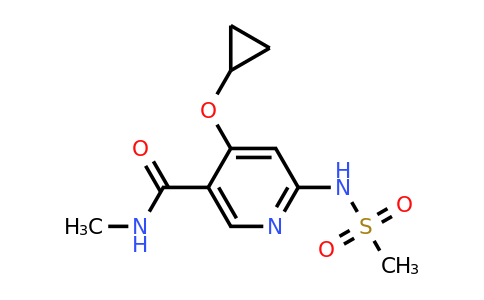 CAS 1243411-17-7 | 4-Cyclopropoxy-N-methyl-6-(methylsulfonamido)nicotinamide