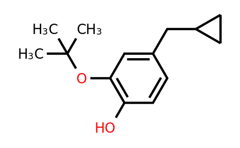 CAS 1243411-26-8 | 2-Tert-butoxy-4-(cyclopropylmethyl)phenol