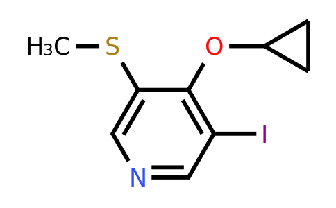 CAS 1243411-27-9 | 4-Cyclopropoxy-3-iodo-5-(methylsulfanyl)pyridine