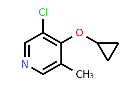 CAS 1243411-28-0 | 3-Chloro-4-cyclopropoxy-5-methylpyridine