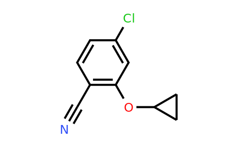 CAS 1243411-29-1 | 4-Chloro-2-cyclopropoxybenzonitrile