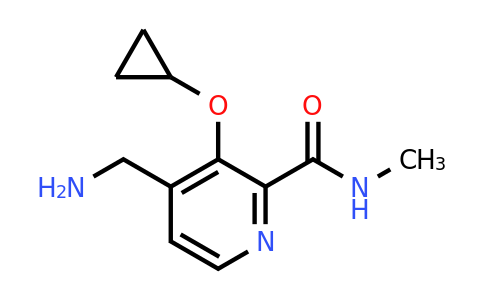 CAS 1243411-31-5 | 4-(Aminomethyl)-3-cyclopropoxy-N-methylpicolinamide