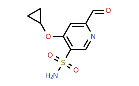 CAS 1243411-32-6 | 4-Cyclopropoxy-6-formylpyridine-3-sulfonamide