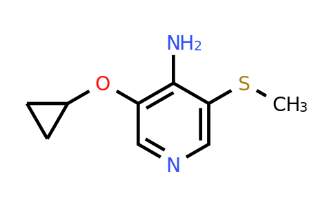 CAS 1243411-39-3 | 3-Cyclopropoxy-5-(methylsulfanyl)pyridin-4-amine