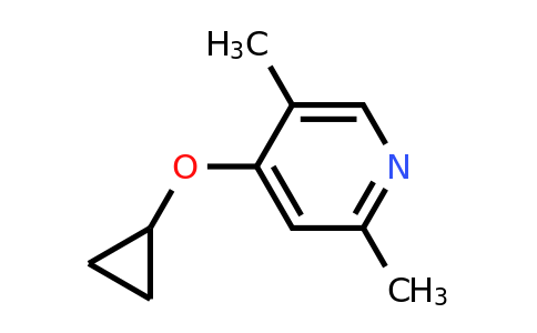 CAS 1243411-44-0 | 4-Cyclopropoxy-2,5-dimethylpyridine