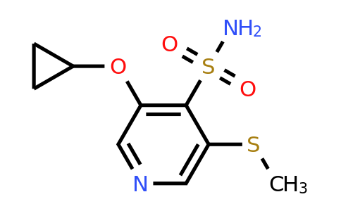 CAS 1243411-48-4 | 3-Cyclopropoxy-5-(methylthio)pyridine-4-sulfonamide
