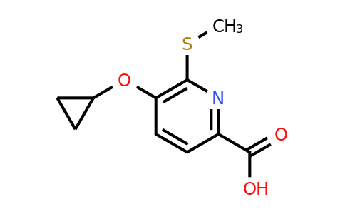 CAS 1243411-51-9 | 5-Cyclopropoxy-6-(methylthio)picolinic acid