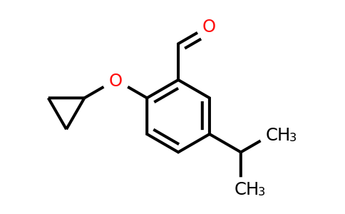 CAS 1243411-55-3 | 2-Cyclopropoxy-5-isopropylbenzaldehyde