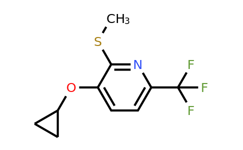 CAS 1243411-61-1 | 3-Cyclopropoxy-2-(methylthio)-6-(trifluoromethyl)pyridine