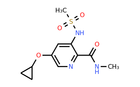 CAS 1243411-69-9 | 5-Cyclopropoxy-N-methyl-3-(methylsulfonamido)picolinamide