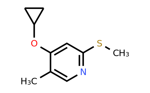 CAS 1243411-76-8 | 4-Cyclopropoxy-5-methyl-2-(methylsulfanyl)pyridine
