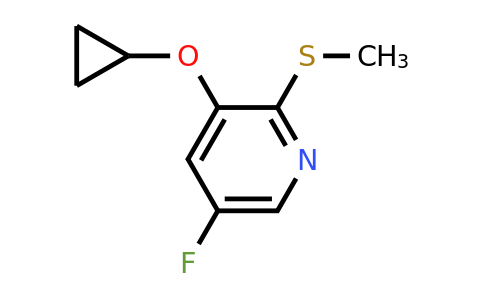 CAS 1243414-00-7 | 3-Cyclopropoxy-5-fluoro-2-(methylsulfanyl)pyridine