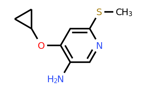 CAS 1243414-07-4 | 4-Cyclopropoxy-6-(methylsulfanyl)pyridin-3-amine