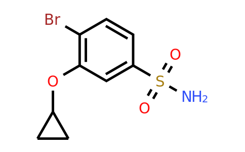 CAS 1243414-09-6 | 4-Bromo-3-cyclopropoxybenzenesulfonamide